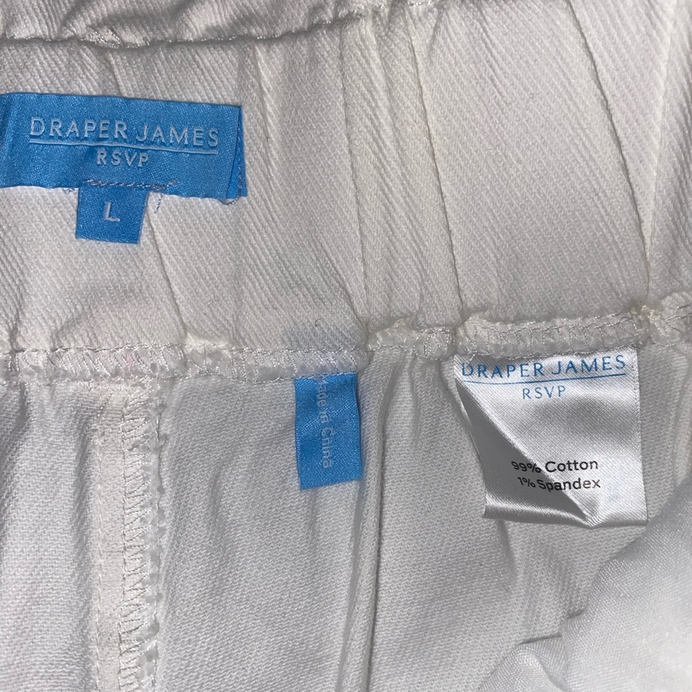 Draper James white cotton shorts. Size L - Picture 3 of 3